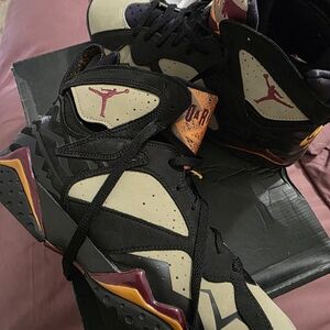 Jordan Athletic Shoes Black and Cream